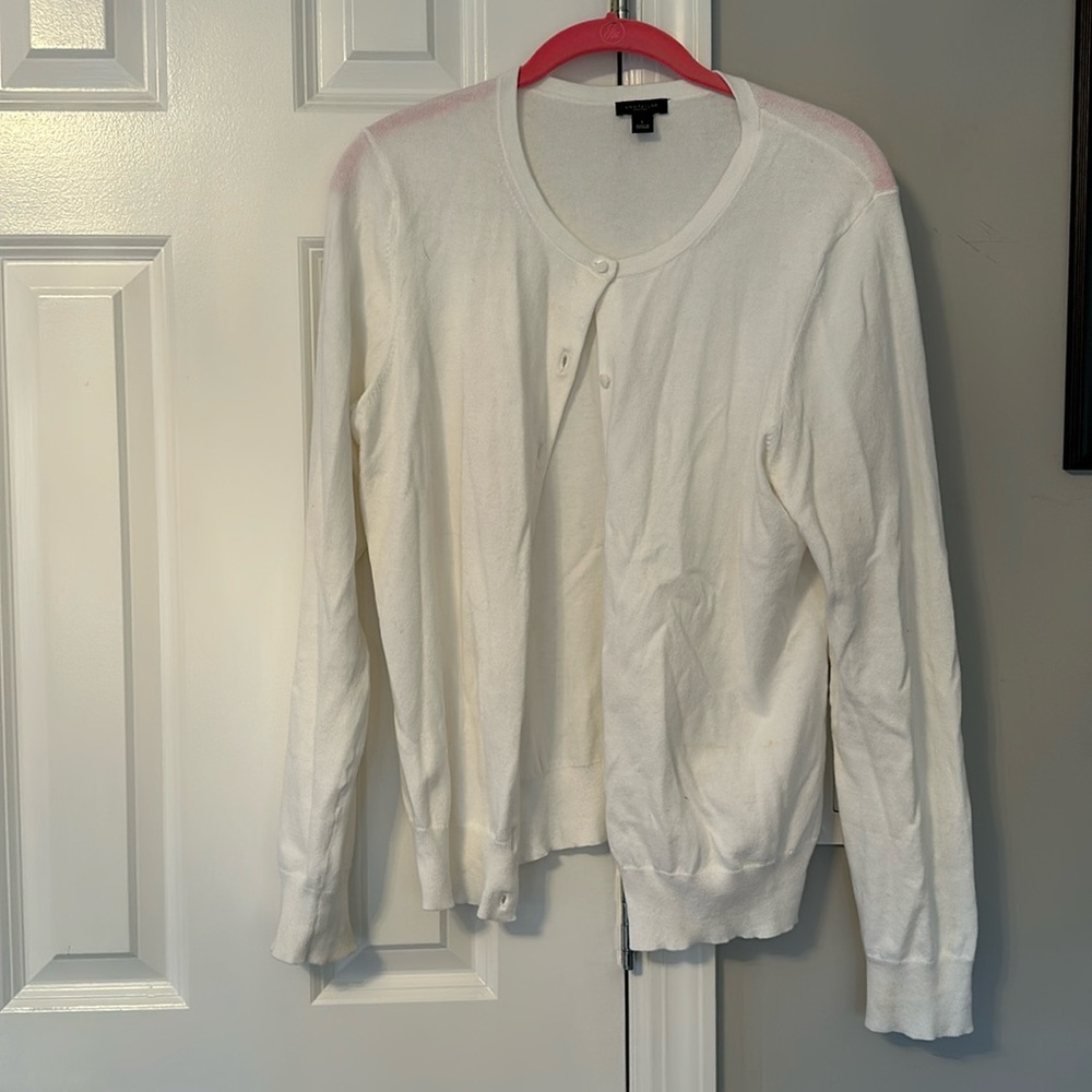 White Ann Taylor cardigan